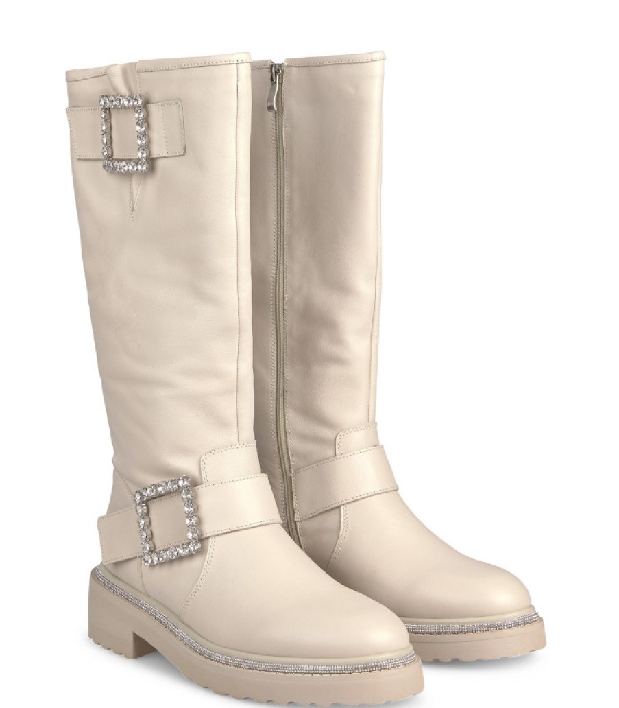 Alma En Pena ALMA Bottes Plates | Acheter Bota Con Hebillas