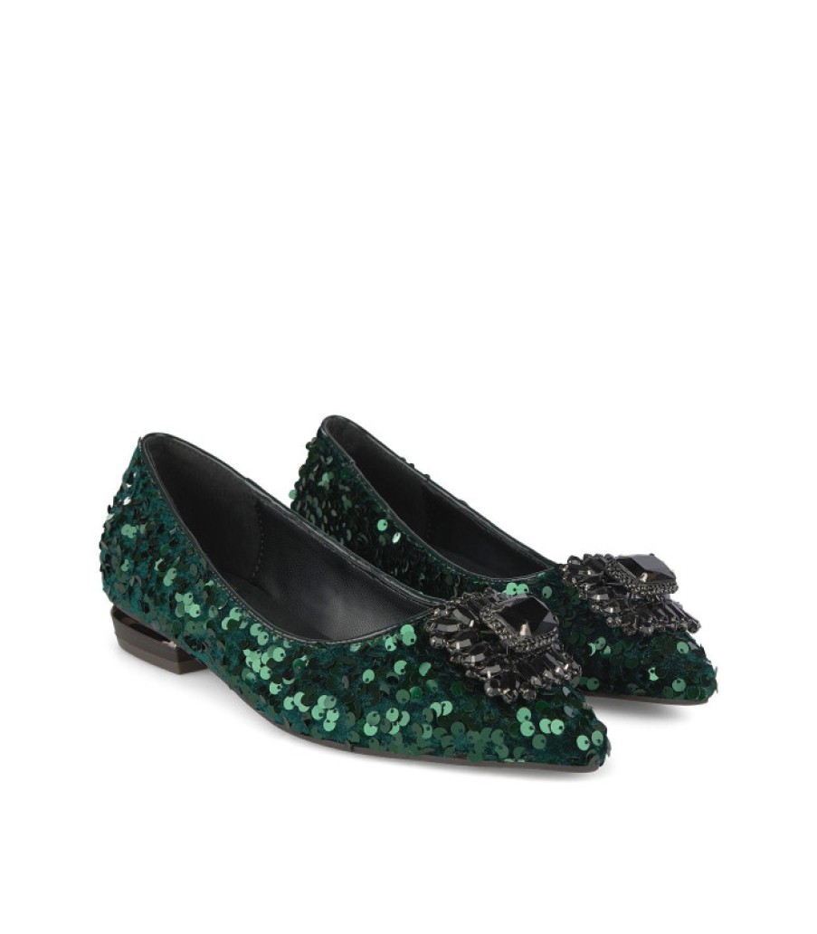 Bleu Alma ALMA | Acheter Ballerine Recouverte De Paillettes