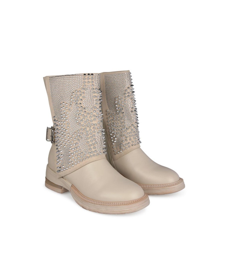 Alma En Pena ALMA Bottines Plates | Acheter Des Bottes A Boucle Avec Des Clous