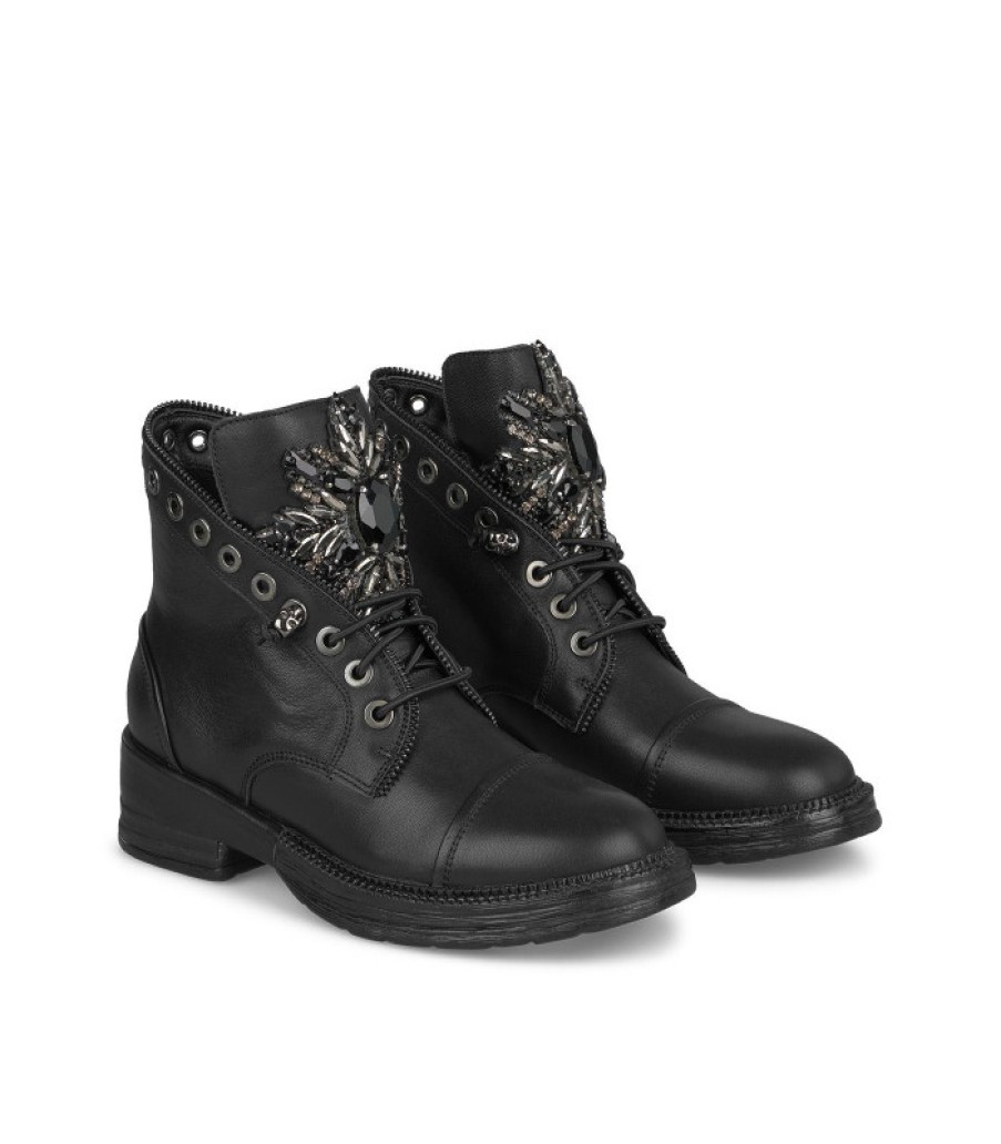 Alma En Pena ALMA Bottines Plates | Acheter Botin Con Adorno Central