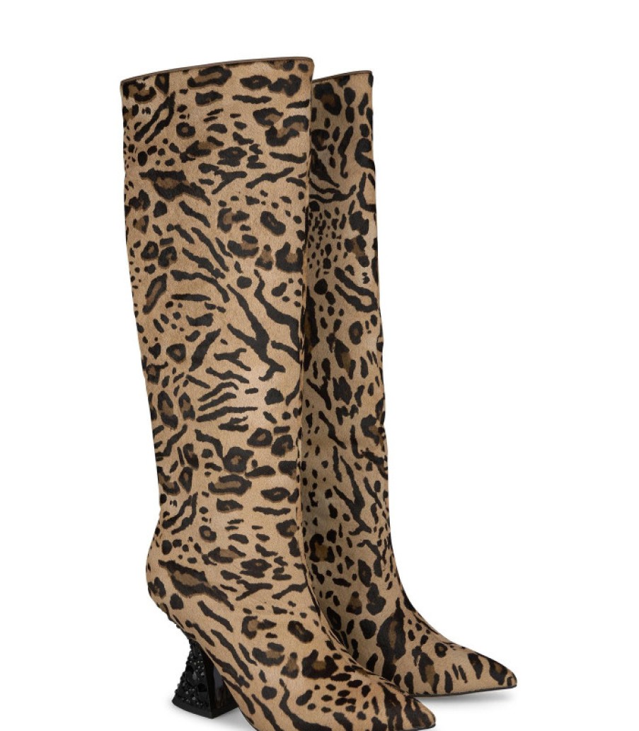 Alma En Pena ALMA Bottes A Talons | Acheter Des Bottes A Talons En Strass