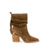 Alma En Pena ALMA Bottines A Talons | Acheter Botin Con Cana Arrugada