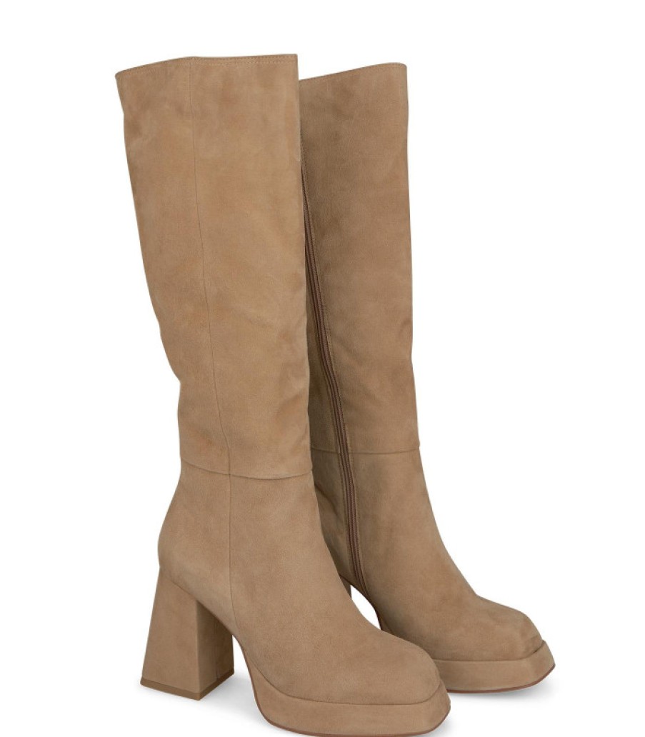 Alma En Pena ALMA Bottes A Talons | Acheter Des Bottes En Cuir A Jambe Haute