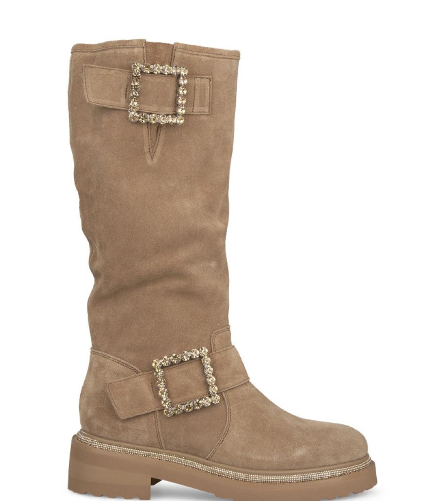 Alma En Pena ALMA Bottes Plates | Acheter Bota Con Hebillas