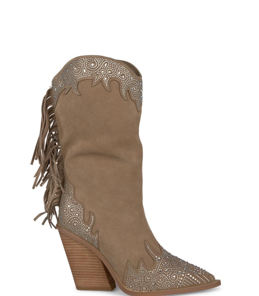 Alma En Pena ALMA Bottes A Talons | Acheter Botte Avec Franges Et Strass