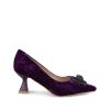 Bleu Alma ALMA | Acheter Une Chaussure A Talon Avec Broche En Strass