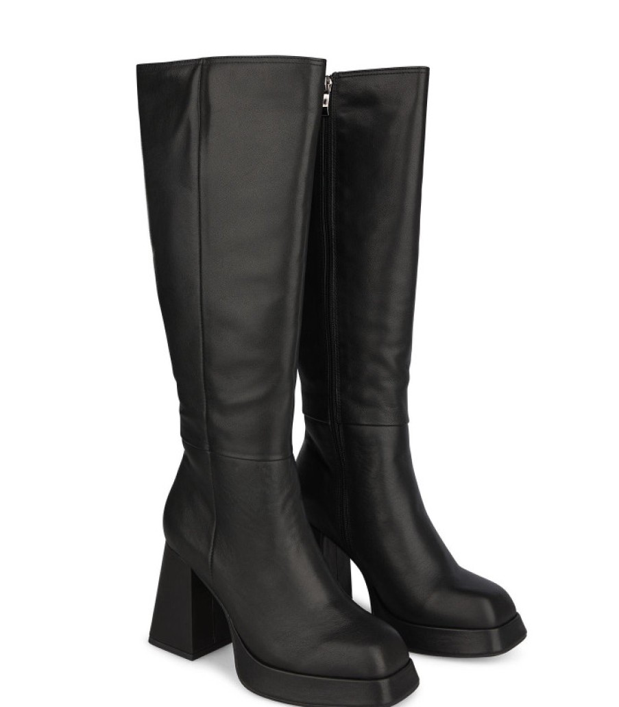 Alma En Pena ALMA Bottes A Talons | Acheter Des Bottes En Cuir A Jambe Haute