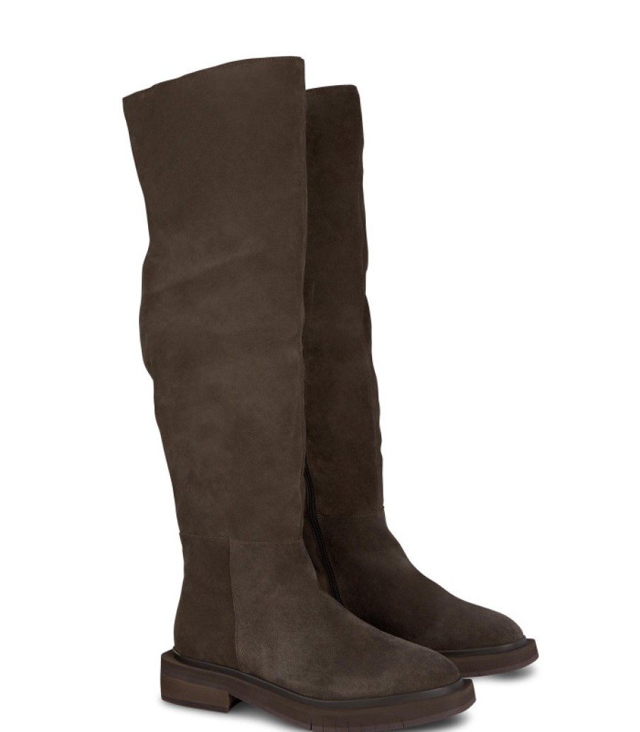 Alma En Pena ALMA Bottes Plates | Acheter Des Bottes Montantes En Cuir