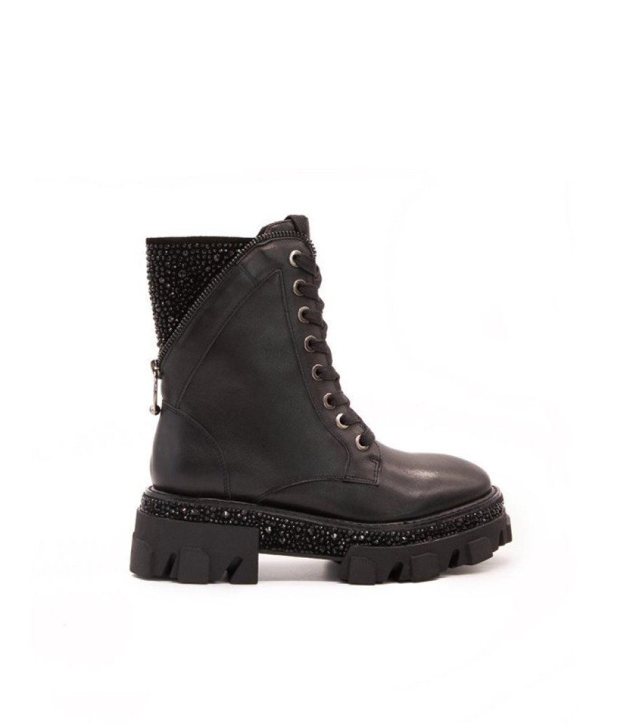 Alma En Pena ALMA Bottines Plates | Acheter Botin Detalle Pedreria