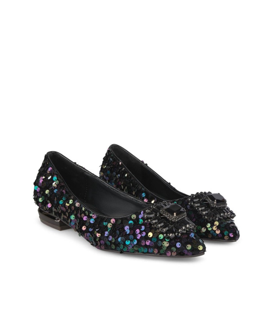 Bleu Alma ALMA | Acheter Ballerine Recouverte De Paillettes