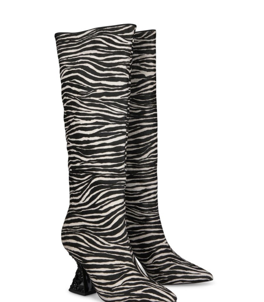 Alma En Pena ALMA Bottes A Talons | Acheter Des Bottes A Talons En Strass