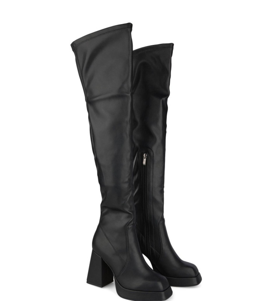 Alma En Pena ALMA Bottes A Talons | Acheter Botte Mousquetaire Talon Carre