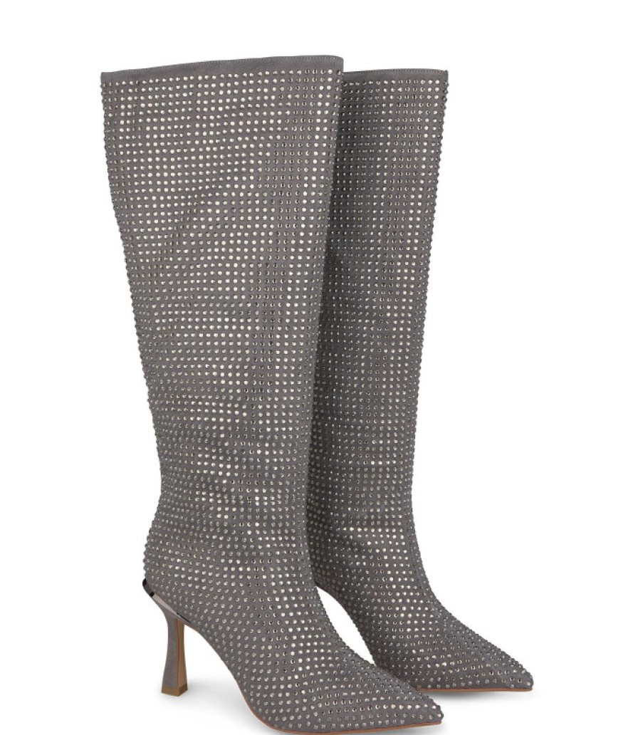 Alma En Pena ALMA Bottes A Talons | Acheter Une Botte Recouverte De Strass