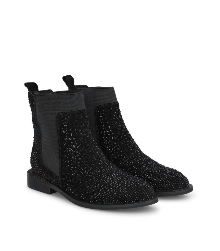 Alma En Pena ALMA Bottines Plates | Acheter Des Bottines Plates Avec Strass