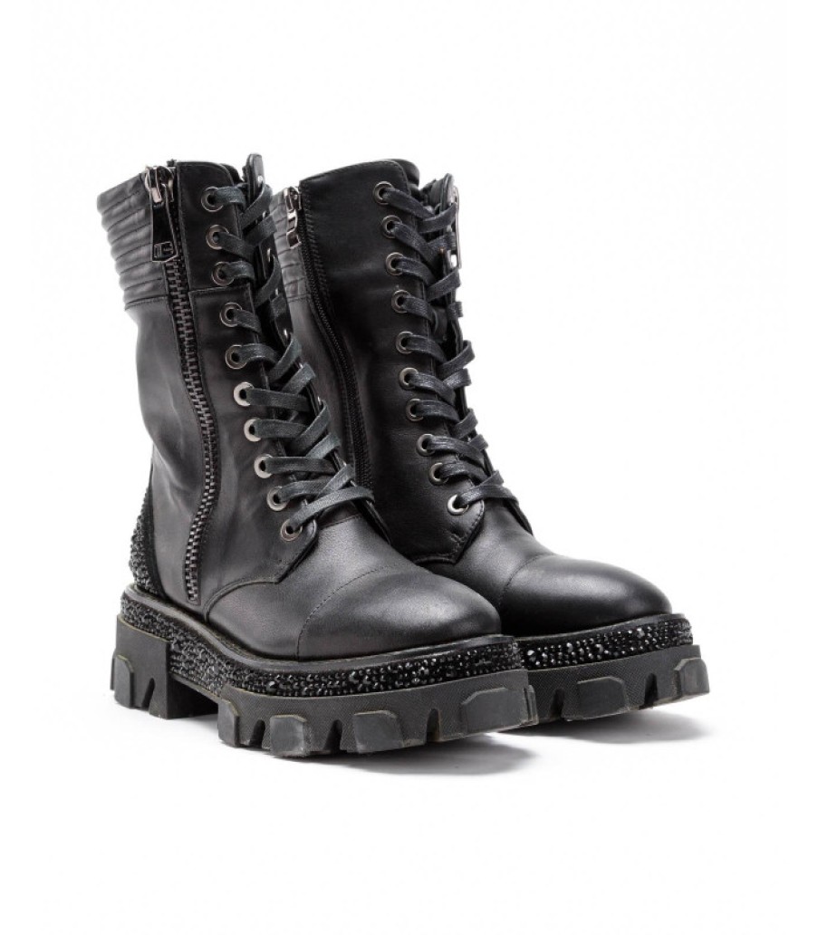 Alma En Pena ALMA Bottines Plates | Acheter Botin Plato Cierre Cremallera