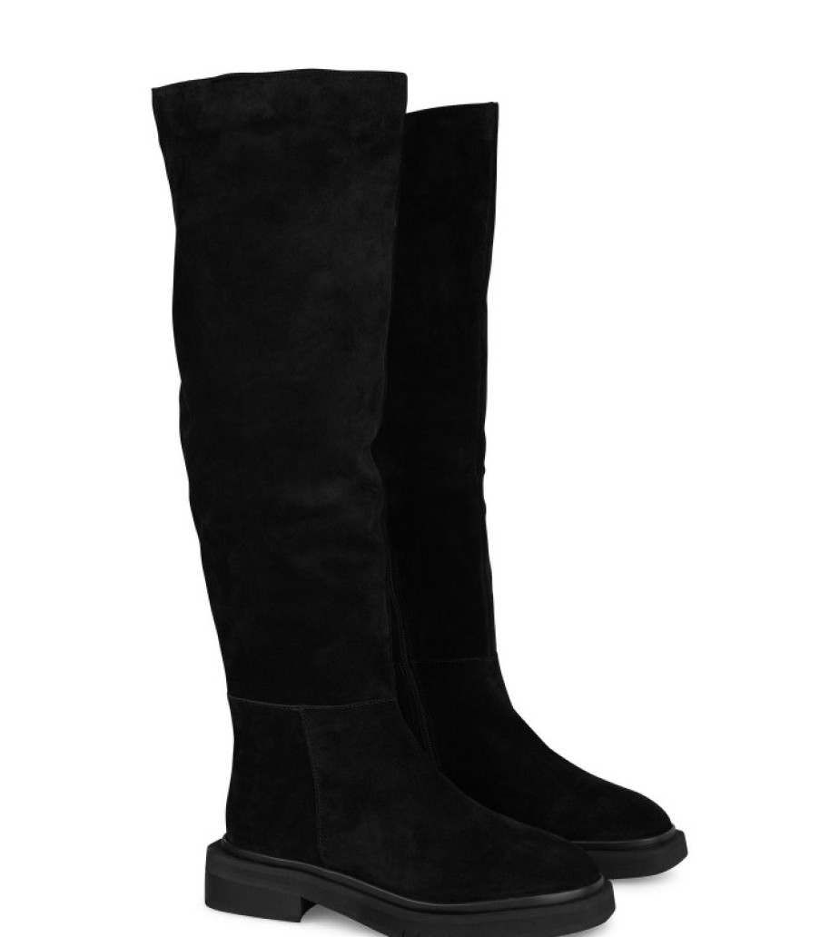 Alma En Pena ALMA Bottes Plates | Acheter Des Bottes Montantes En Cuir