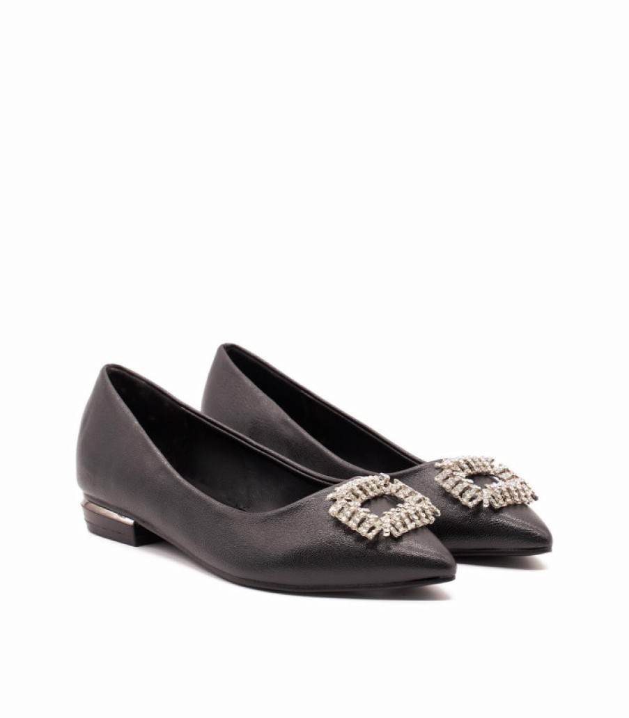 Bleu Alma ALMA | Acheter Ballerine Avec Broche En Strass