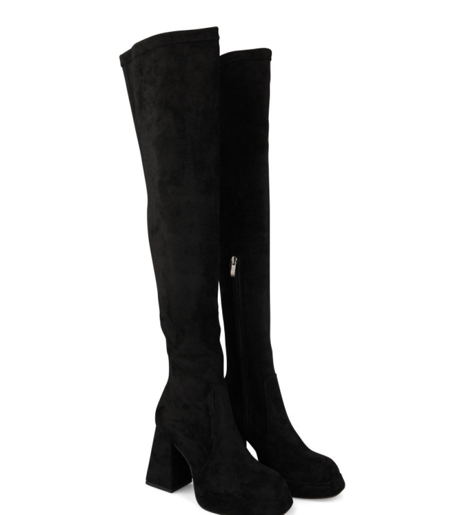 Alma En Pena ALMA Bottes A Talons | Acheter Botte Mousquetaire Talon Carre