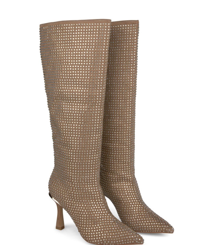 Alma En Pena ALMA Bottes A Talons | Acheter Une Botte Recouverte De Strass